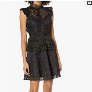 Adelyn Rae black lace dress